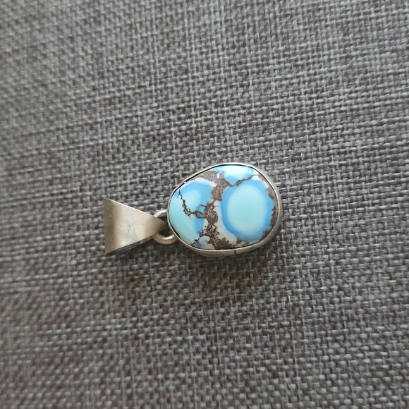 Stunning NWOT Native American Navajo Handmade Golden Hills Turquoise Pendant 🩵 - Picture 8 of 9